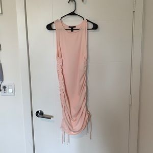 Fitted Double Tie Pink Dress